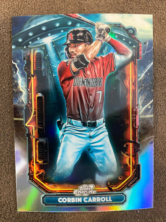 Corbin Carroll - 2025 Topps Chrome Cosmic - Extraterrestrial Talent Insert - Diamondbacks