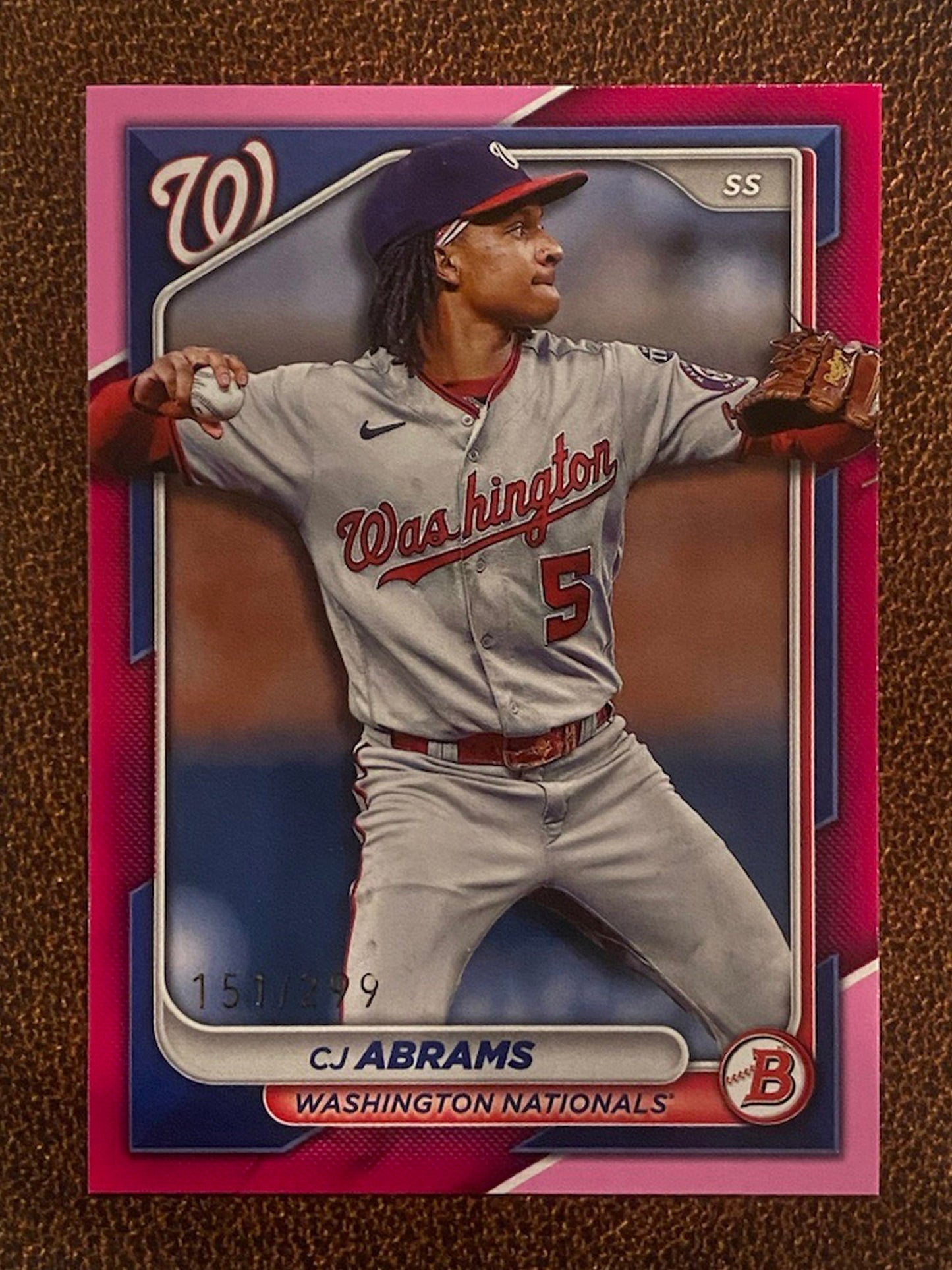 CJ Abrams - 2024 Bowman - Pink /299 - Nationals