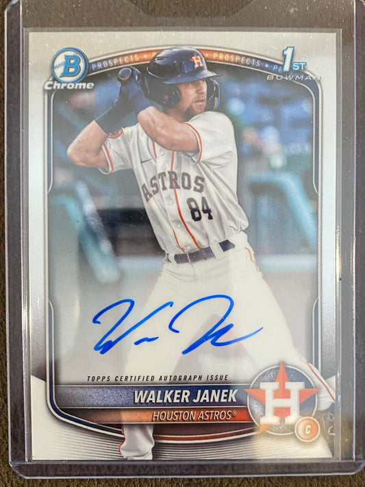 Walker Janek - 2025 Bowman - 1st Chrome AUTO - Astros