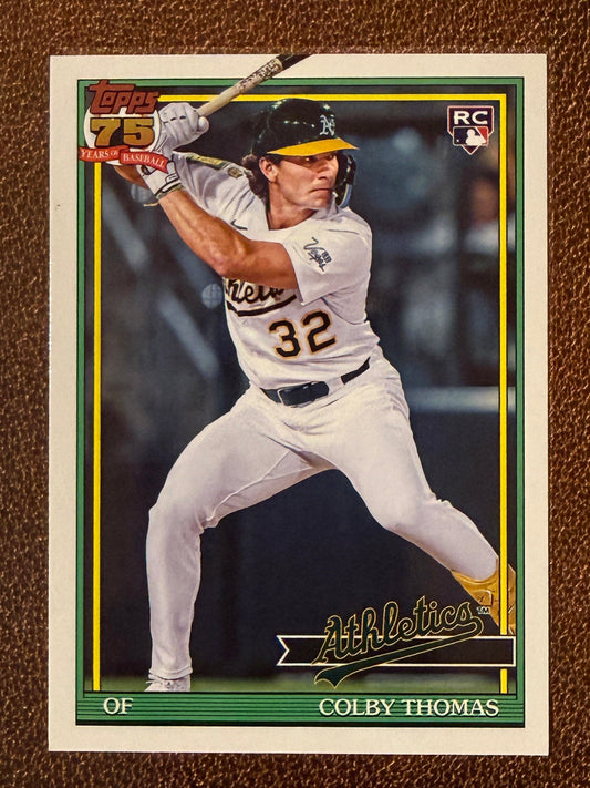 Colby Thomas - 2026 Topps Series 1 - 1991 Insert - Athletics