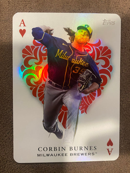 Corbin Burnes - 2023 Topps Series 1 - All Aces Insert - Brewers