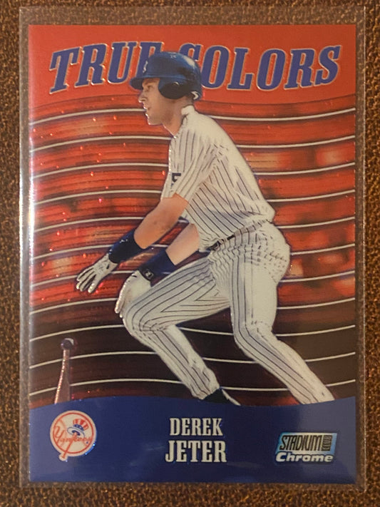 Derek Jeter - 2000 Stadium Club Chrome - True Colors - Yankees