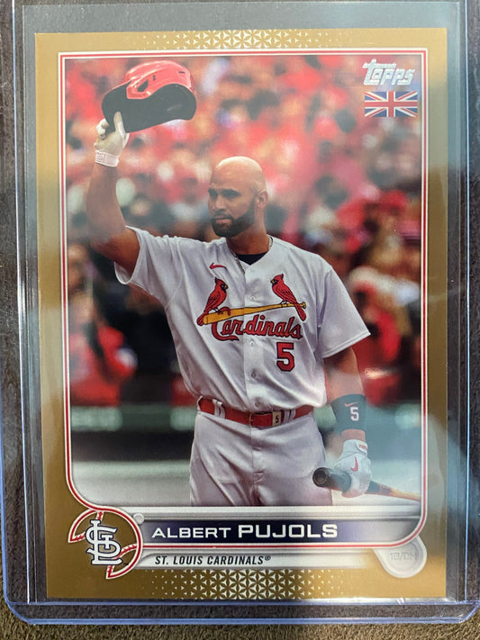 Albert Pujols - 2022 Topps UK - GOLD /25 - Cardinals