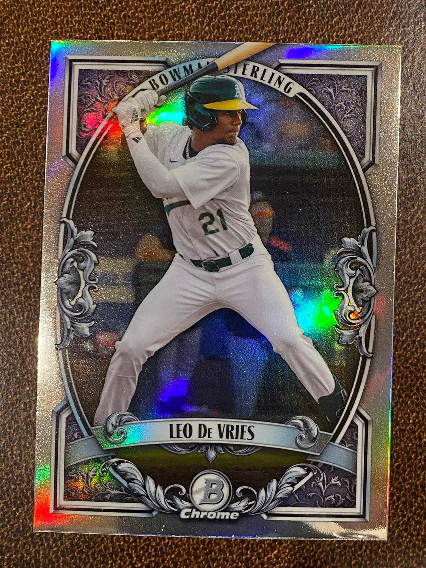 Leo De Vries - 2026 Bowman - Bowman Sterling Insert - Athletics