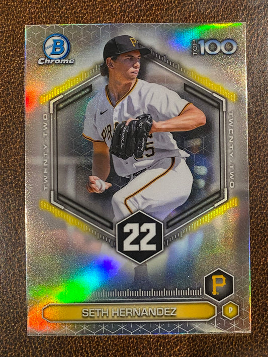 Seth Hernandez - 2026 Bowman - Scouts Top 100 Insert - Pirates