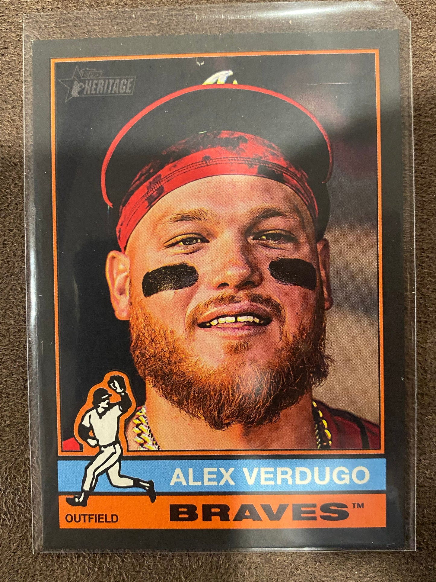 Alex Verdugo - 2025 Topps Heritage - Black Border SSP - Braves