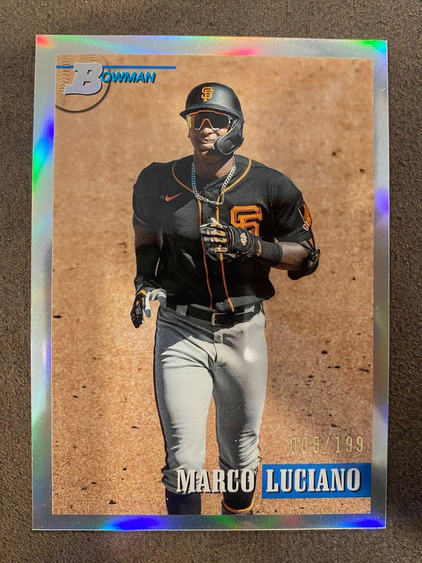 Marco Luciano - 2021 Bowman Heritage - Refractor /199 - Padres