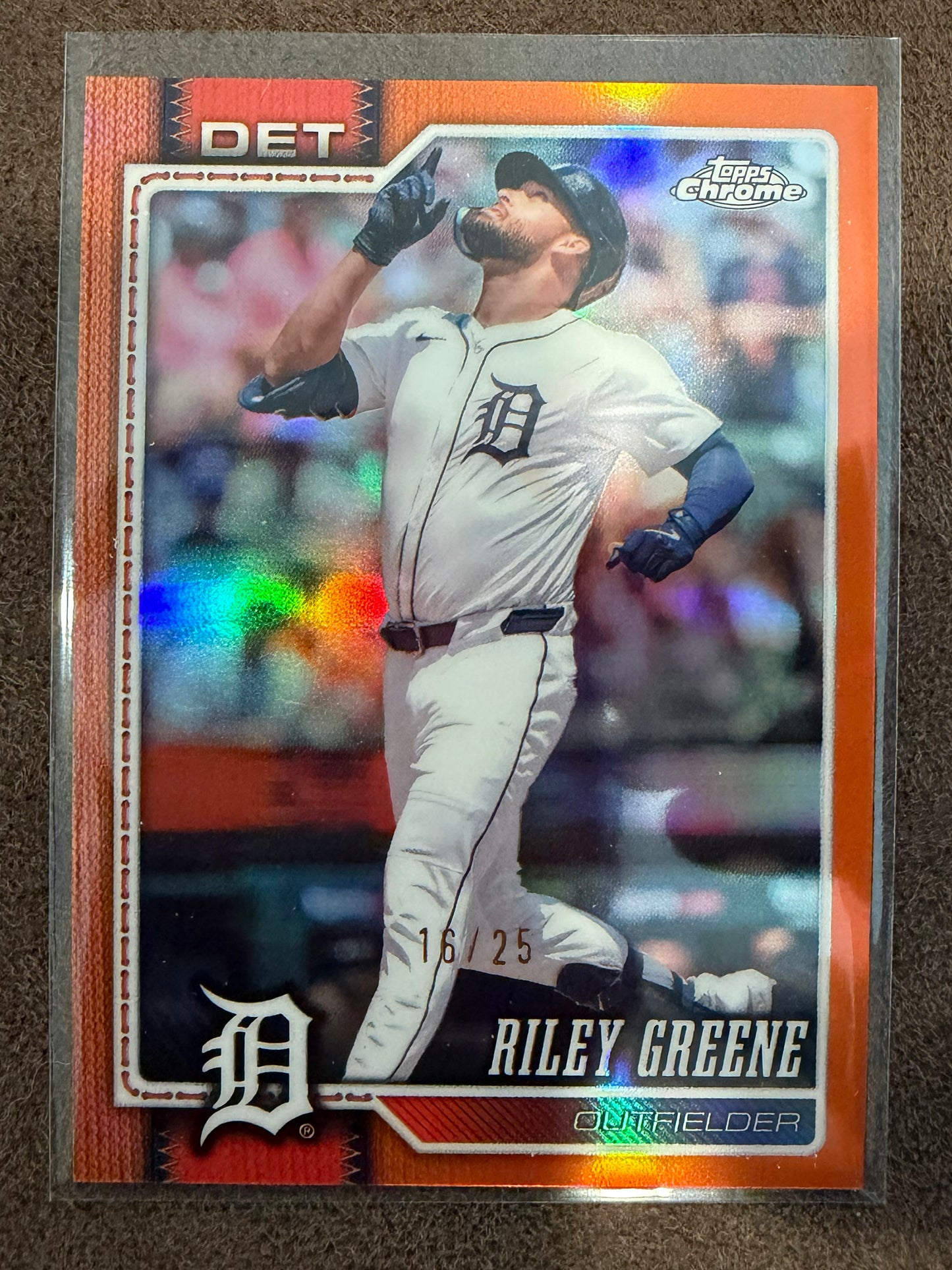 Riley Greene - 2026 Topps Chrome - ORANGE Refractor /25 - Tigers
