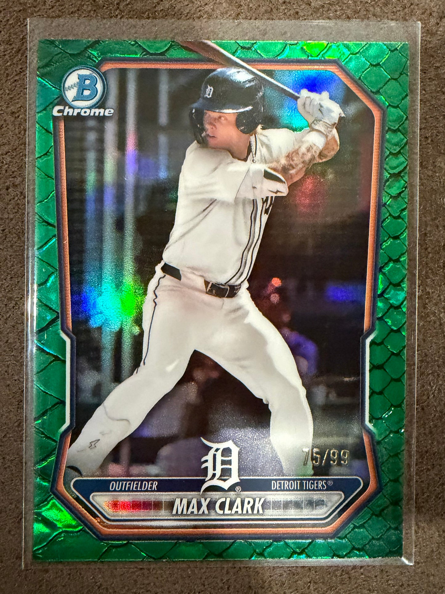 Max Clark - 2026 Bowman - GREEN Reptilian /99 - Tigers