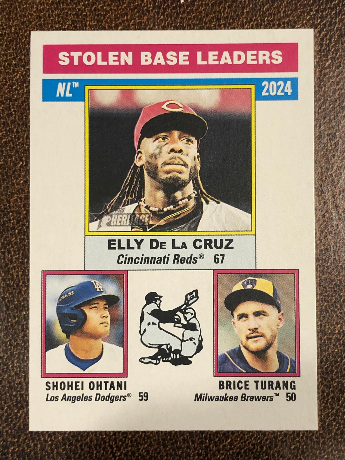 Elly De La Cruz / Shohei Ohtani / Brice Turang - 2025 Topps Heritage - Base - Reds