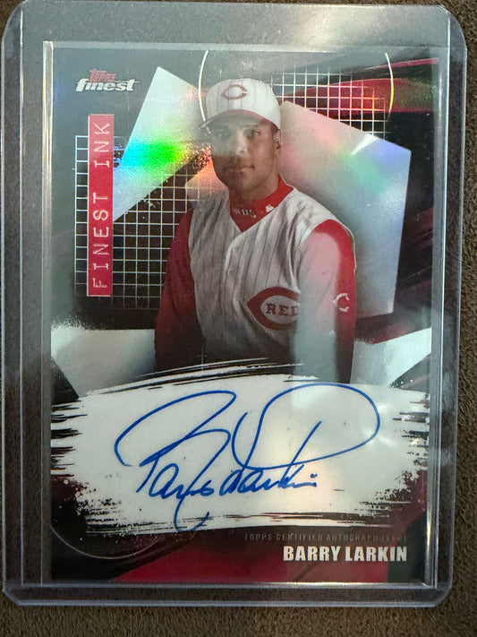 Barry Larkin - 2026 Topps Finest - Finest Ink Refractor Auto - Reds