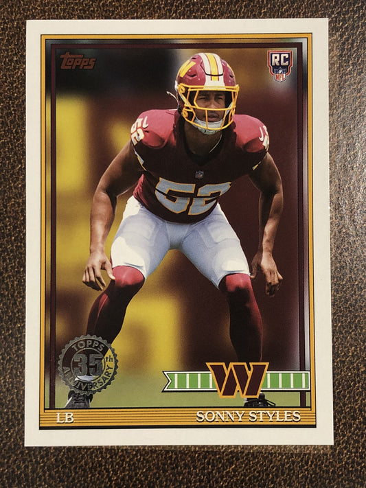 Sonny Styles - 2026 Topps Flagship - 1991 Insert - Commanders