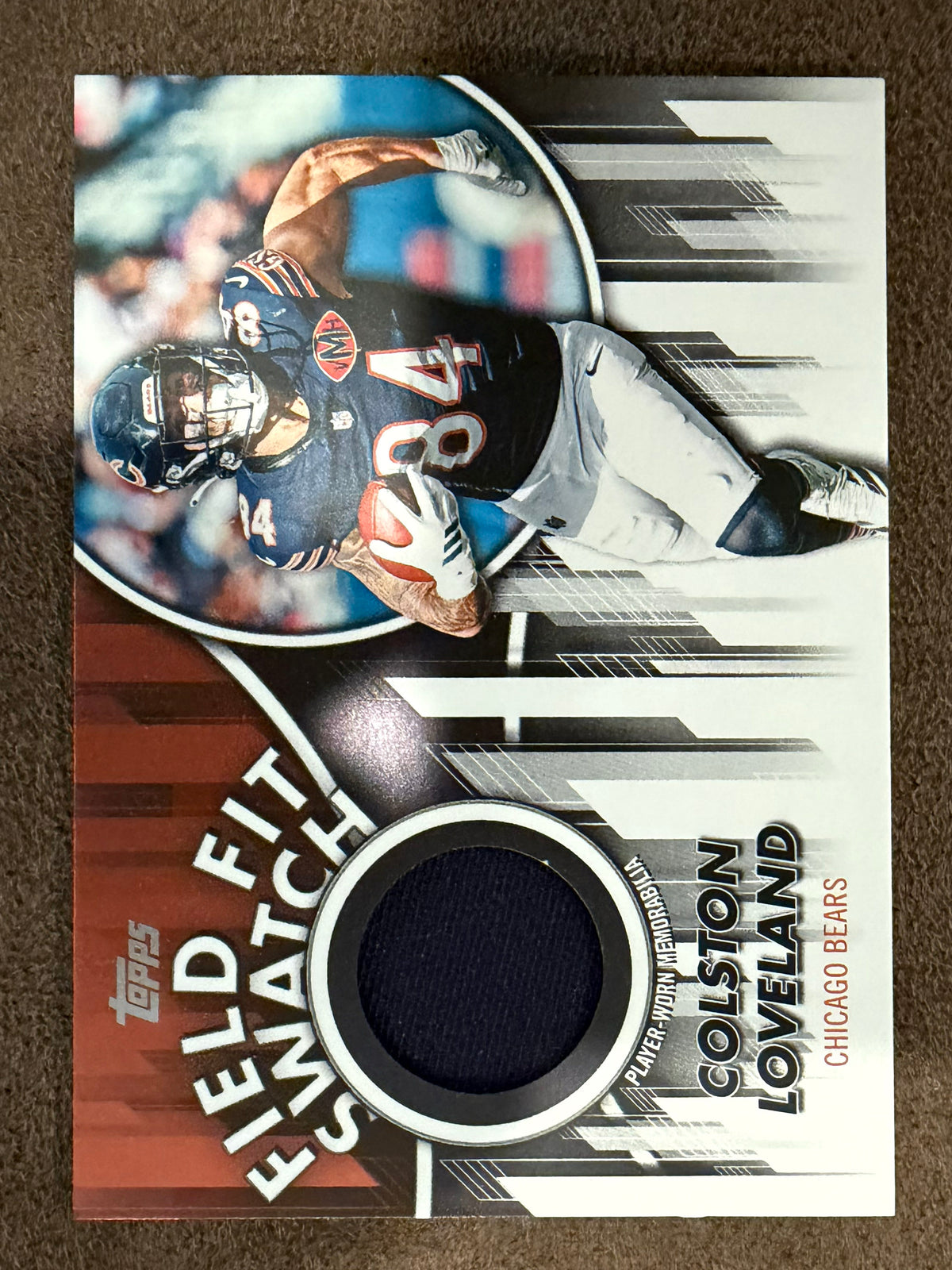 Colston Loveland - 2026 Topps Flagship Football - Field Fit Swatch Relic - Bears