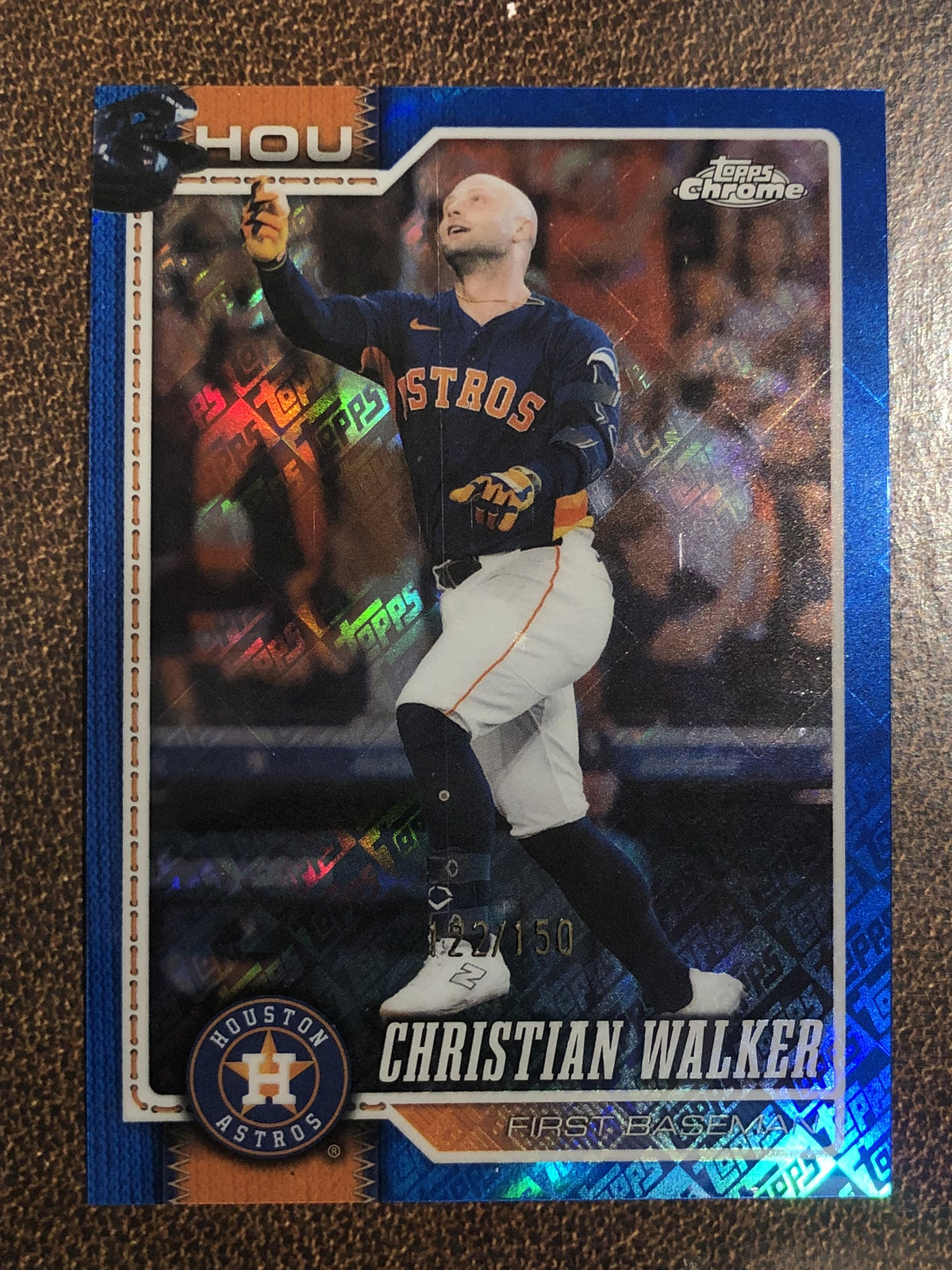 Christian Walker - 2026 Topps Chrome - BLUE Fanatics Topps Foil /150 - Astros