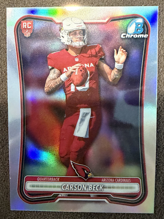 Carson Beck - 2026 Bowman Chrome - Red Rookie Redemption - Cardinals