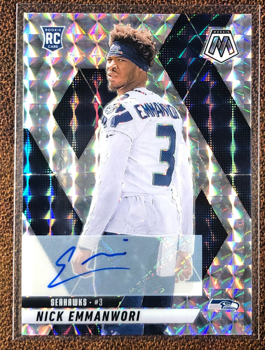 Nick Emmanwori - 2025 Panini Mosaic - Rookie AUTO - Seahawks