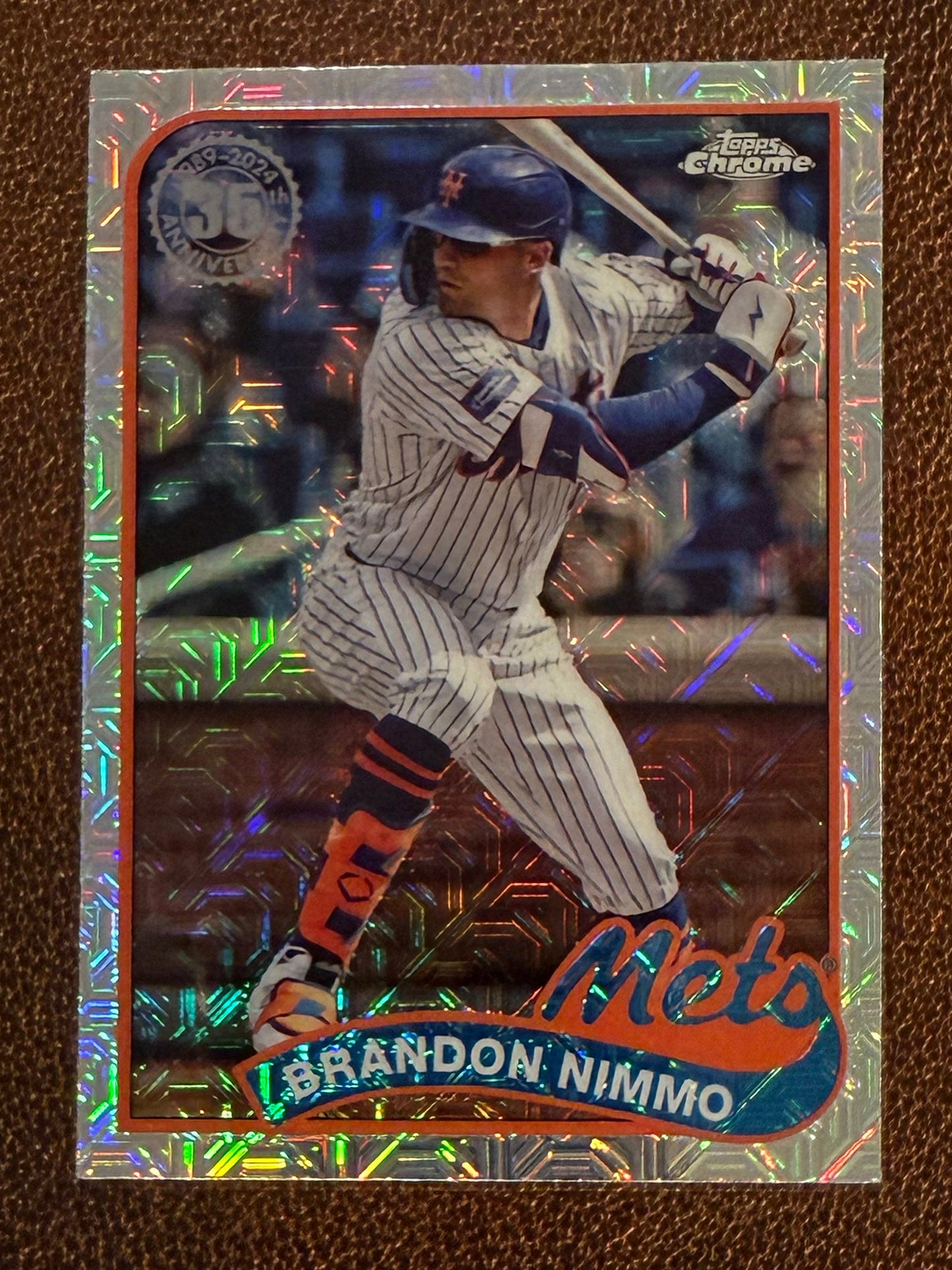 Brandon Nimmo - 2024 Topps Update - Silver Pack Mojo Refractor - Mets