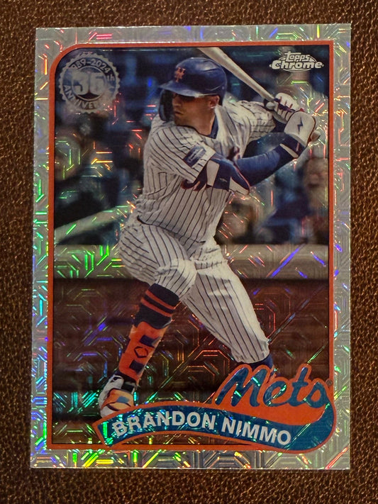 Brandon Nimmo - 2024 Topps Update - Silver Pack Mojo Refractor - Mets