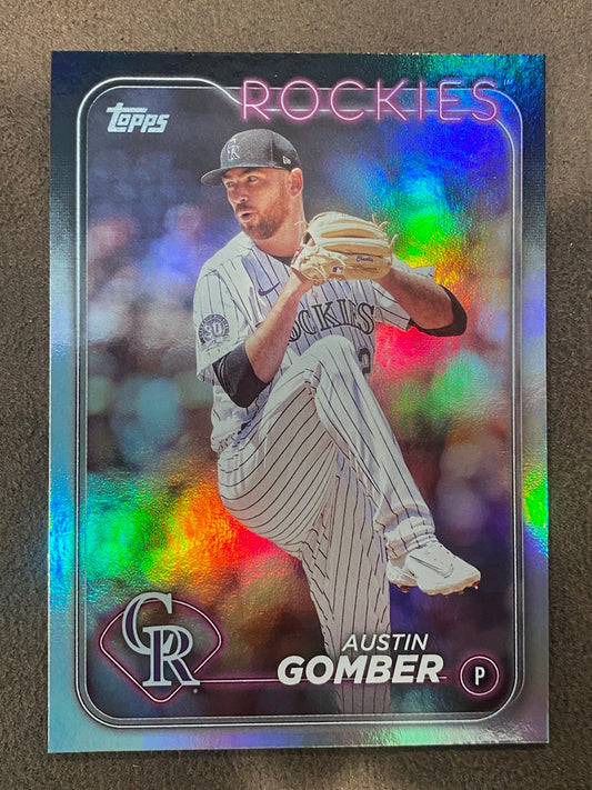 Autstin Gomber - 2024 Topps Series 1 - Rainbow Foil - Rockies