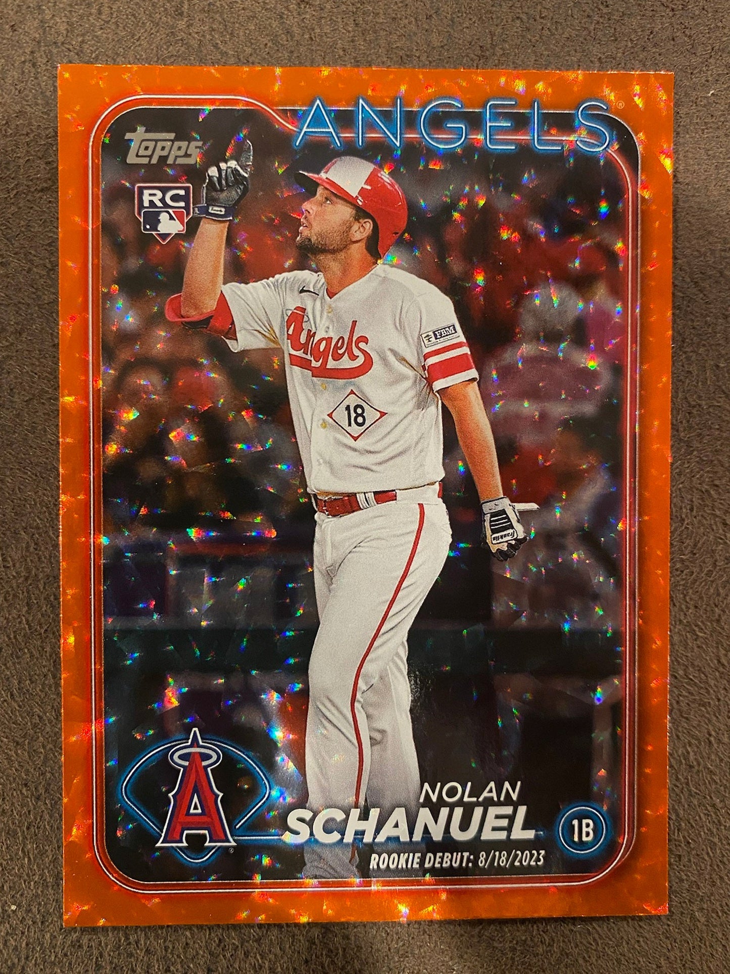 Nolan Schanuel - 2024 Topps Update - Orange /299 - Angels