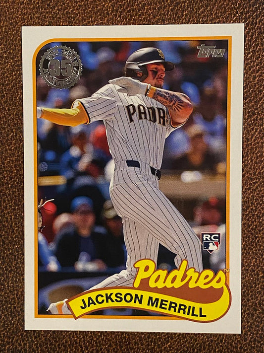 Jackson Merrill - 2024 Topps Update - 1989 Insert - Padres