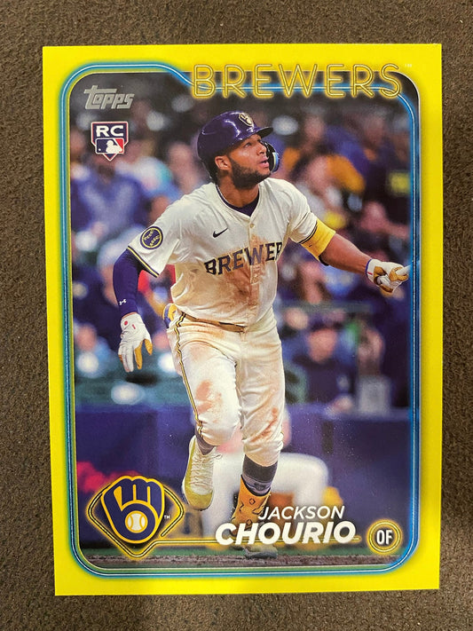Jackson Chourio - 2024 Topps Update - Yellow - Brewers
