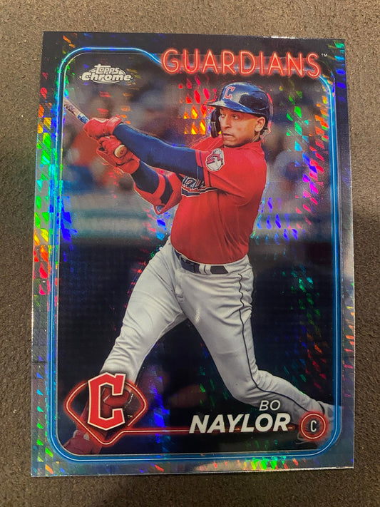 Bo Naylor - 2024 Topps Chrome - Prism Refractors - Guardians