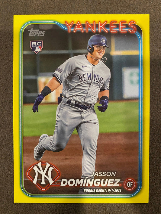 Jasson Dominguez - 2024 Topps Update - Yellow - Yankees