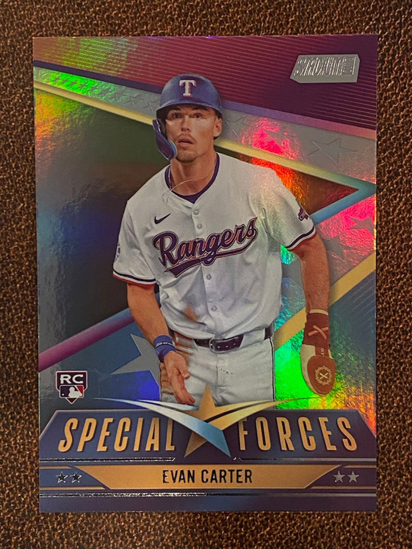 Evan Carter - 2024 Topps Stadium Club - Special Forces - Rangers