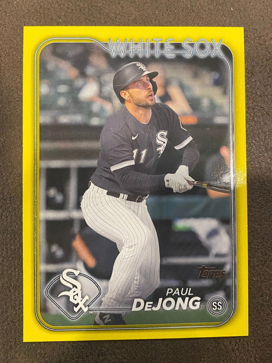 Paul DeJong - 2024 Topps Series 2 - Yellow Parallels - White Sox