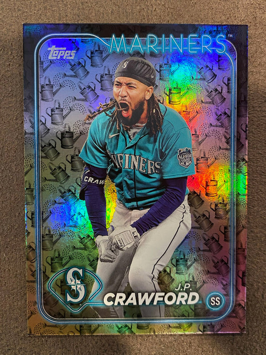 J.P. Crawford - 2024 Topps Series 1 - Watering Can SSP /5 - Mariners