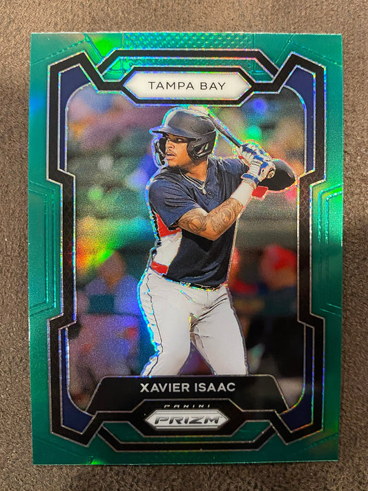 Xavier Isaac - 2024 Panini Prizm - Green Refractor - Rays