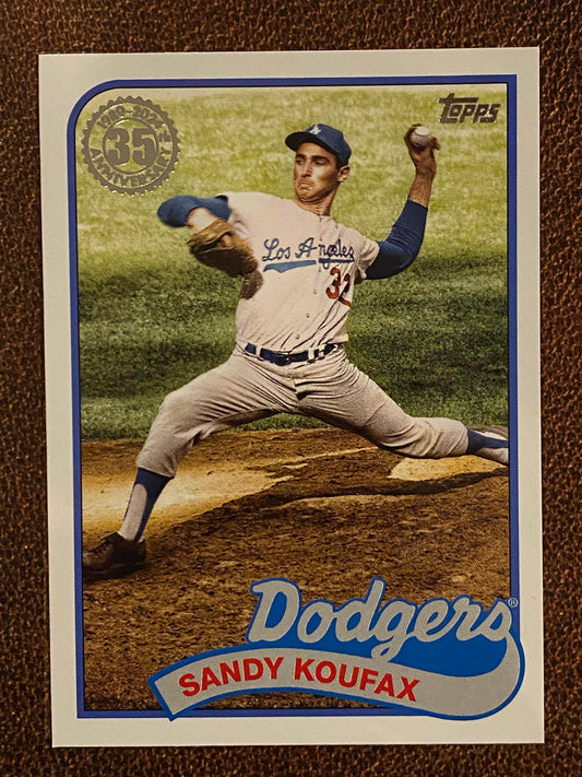 Sandy Koufax - 2024 Topps Series 2 - 1989 Insert - Dodgers