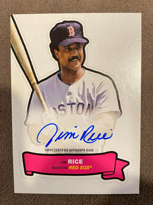 Jim Rice - 2024 Topps Archive - 1968 Topps Action All-Stars AUTO 68AA-JR - Red Sox