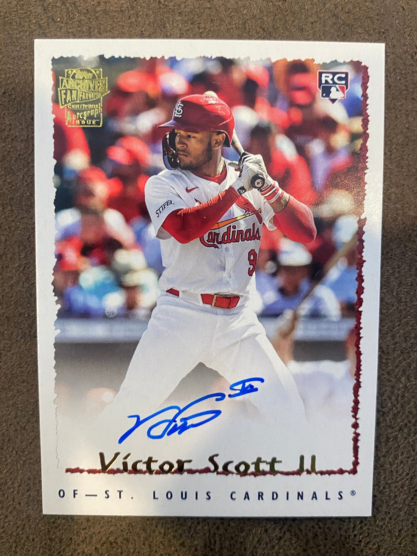 Victor Scott II - 2024 Topps Archives - 1995 Fan Favorites AUTO - Cardinals