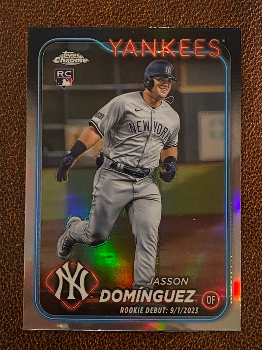 Jasson Dominguez - 2024 Topps Chrome Update - Refractor (Rookie Debut) - Yankees