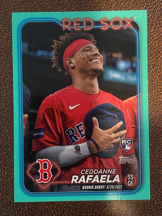 Ceddanne Rafaela - 2024 Topps Update - Aqua (Rookie Debut) - Red Sox