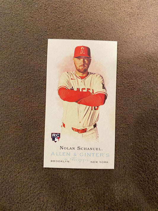 Nolan Schanuel - 2024 Allen & Ginter - Mini Rookie Design Variation - Angels