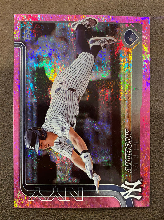 Anthony Volpe - 2025 Topps Series 1 - Pink Holo Foil - Yankees