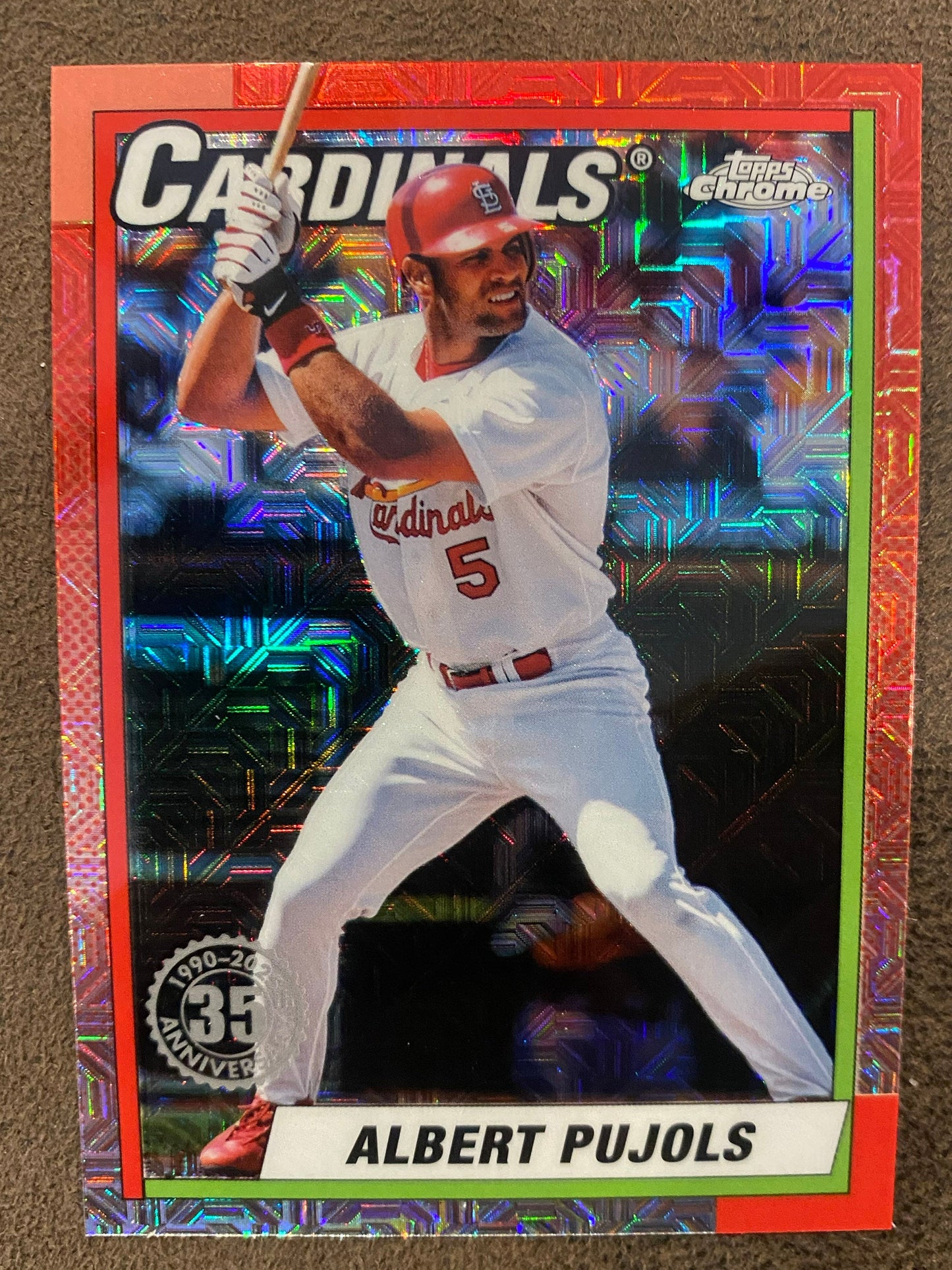 Albert Pujols - 2025 Topps Series 1 - Silver Pack Mojo Refractors - Cardinals