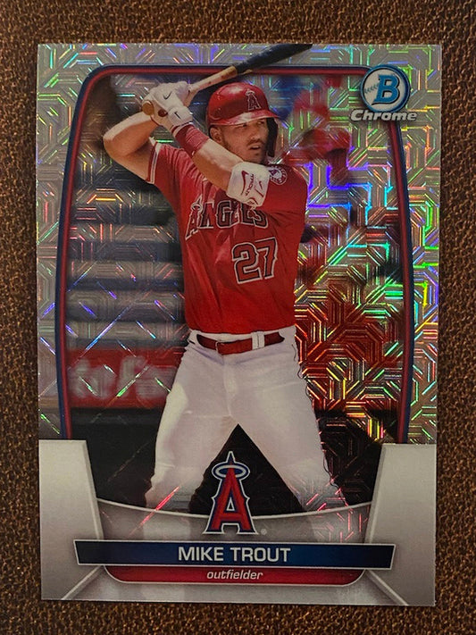 Mike Trout - 2023 Bowman - Mega Box Mojo Refractor - Angels