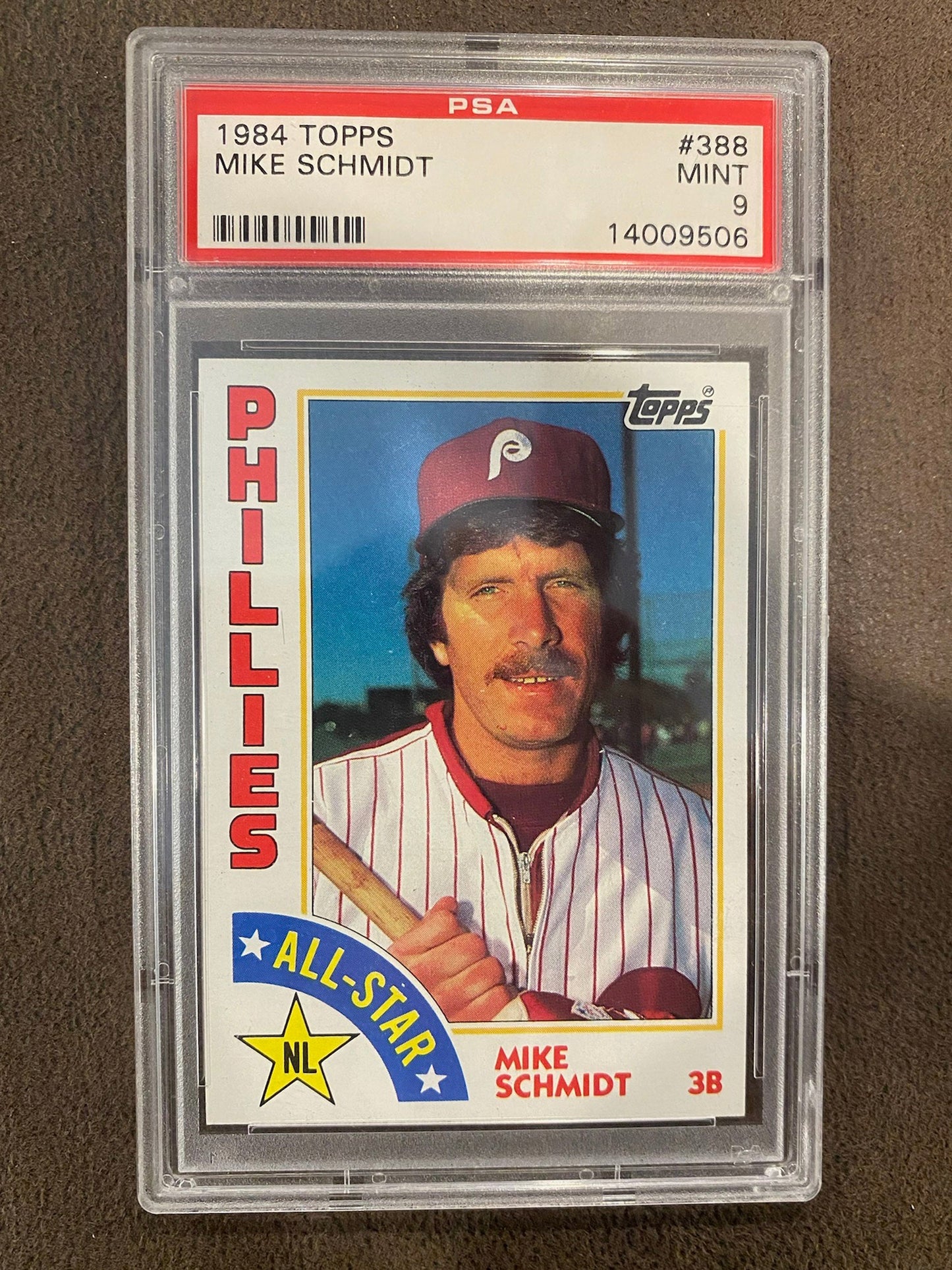 Mike Schmidt - 1984 Topps - All Star PSA 9 - Phillies