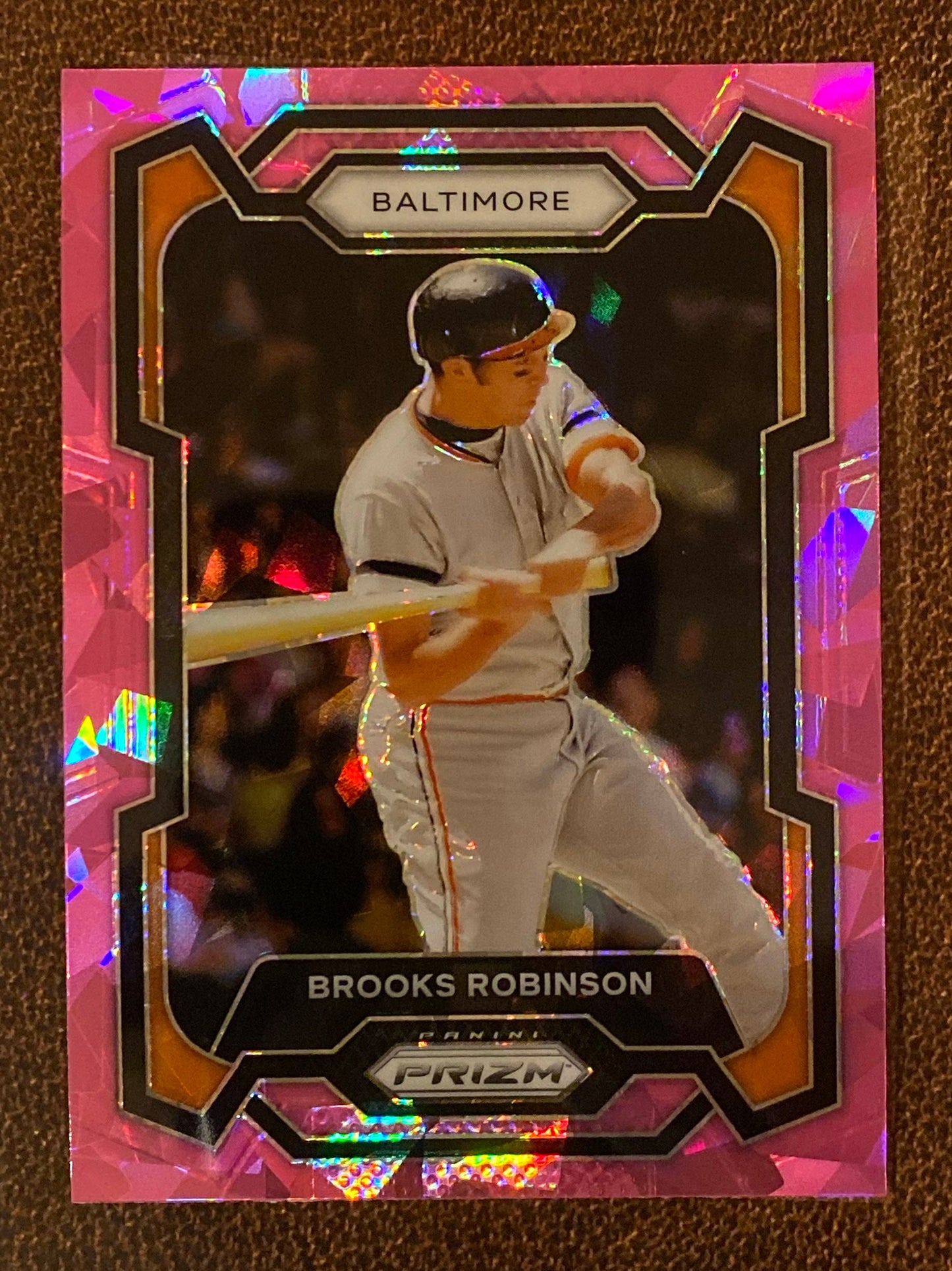 Brooks Robinson - 2024 Panini Prizm - Pink Ice Mega - Orioles