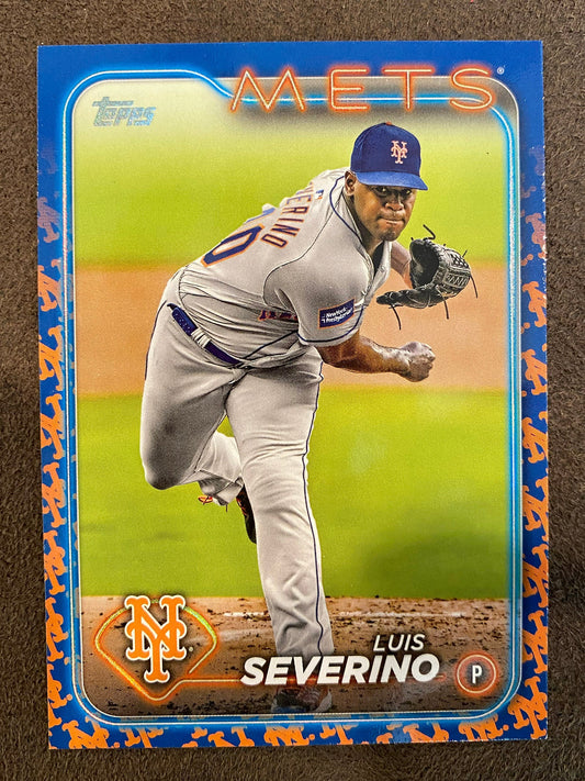 Luis Severino - 2024 Topps Series 2 - Team Border SP - Mets