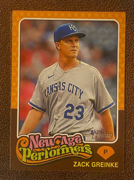 Zack Greinke - 2024 Topps Heritage - New Age Performers - Royals