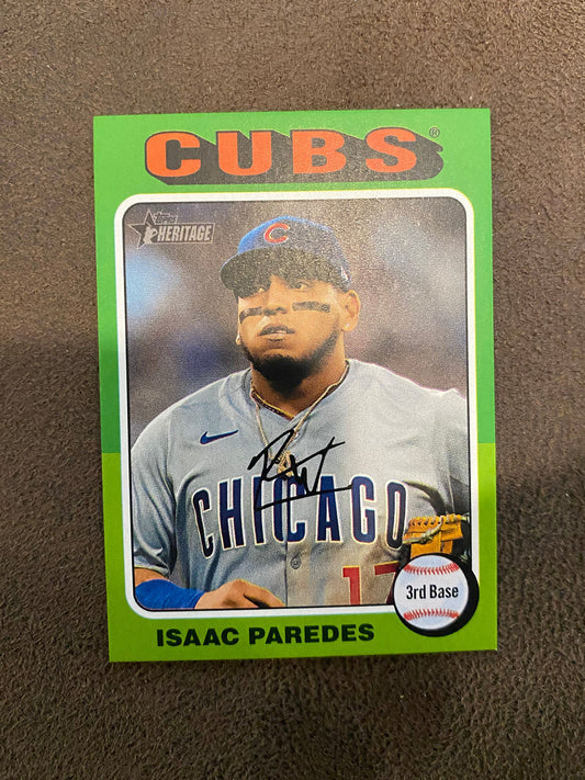 Isaac Paredes - 2024 Topps Heritage High Number - Mini - Rays