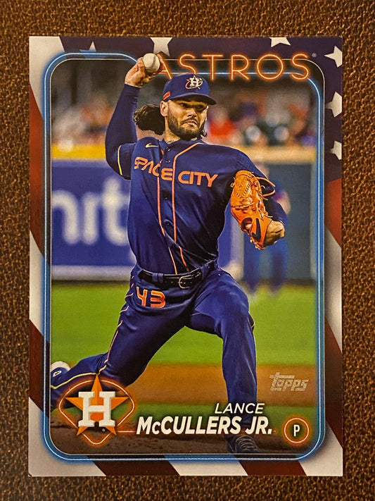 Lance McCullers Jr. - 2024 Topps Series 2 - Independence Day Parallel /76 - Astros