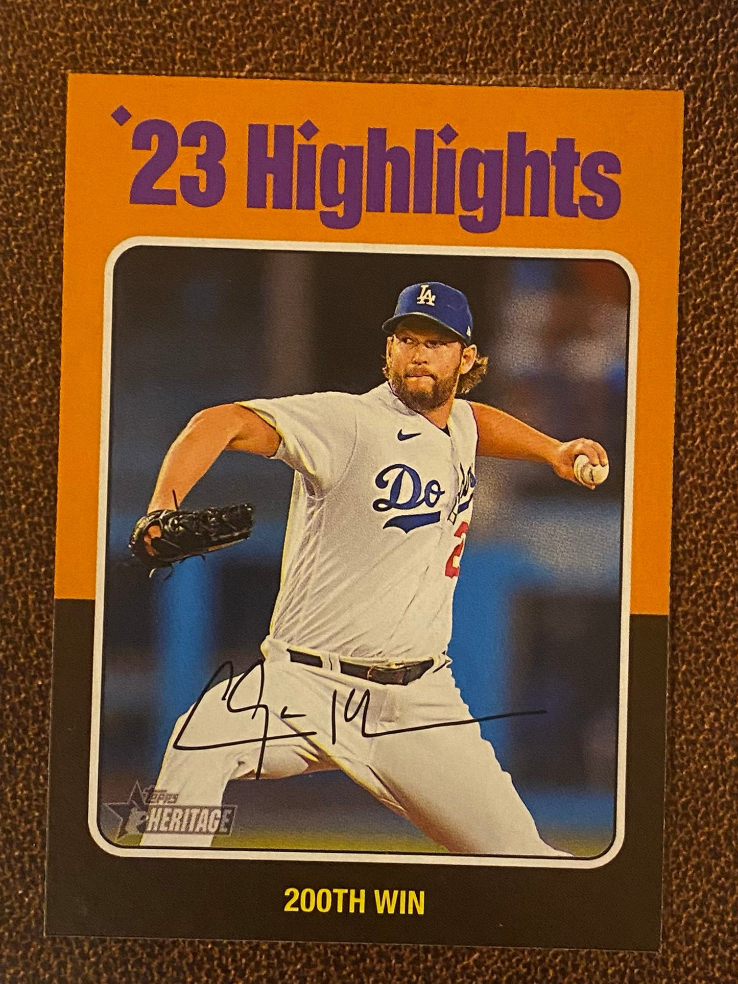 Clayton Kershaw - 2024 Topps Heritage - Low Number Short Prints - Dodgers