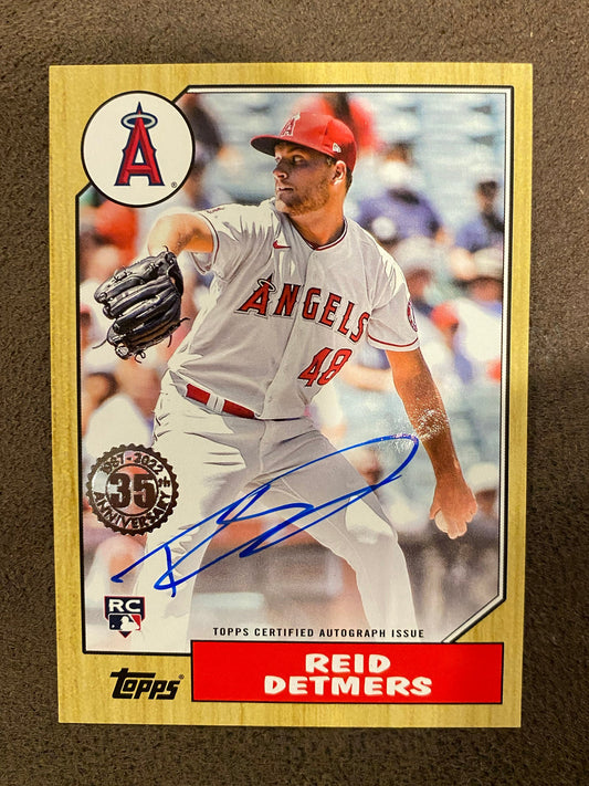 Reid Detmers - 2022 Topps Update - 1987 AUTO - Angels