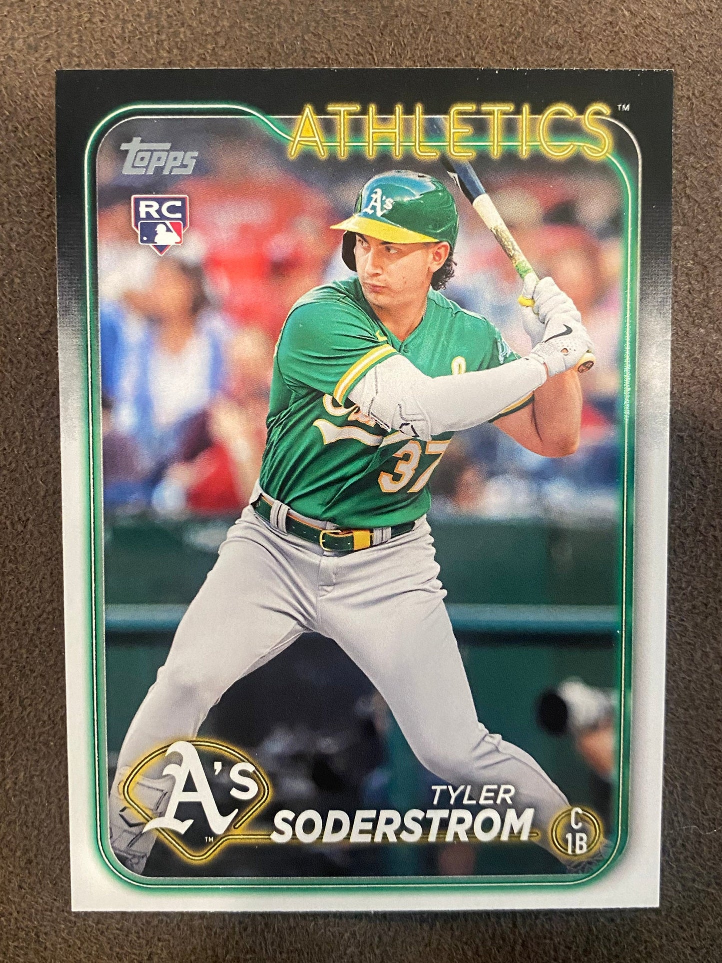Tyler Soderstrom - 2024 Topps Series 1 - Rookie base card - Athletics